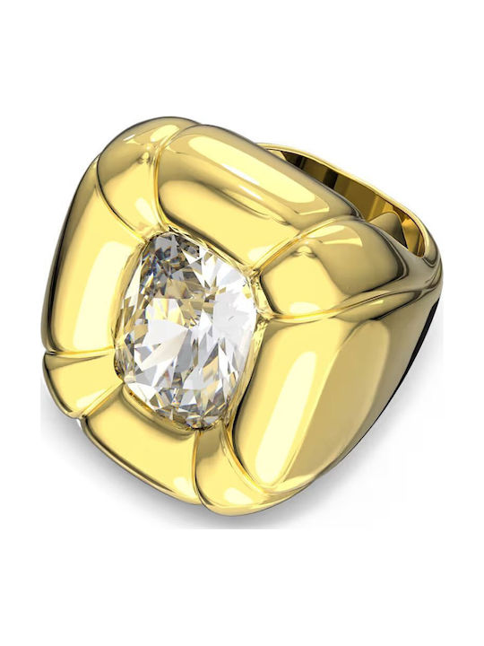 Swarovski Γυναικείο Δαχτυλίδι με Πέτρες από Ατσάλι Επιχρυσωμένο