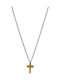 Awear Cross from Gold Plated Steel with Chain