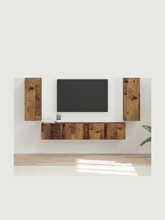 Living Room TV Unit Old Wood L78.5xW30xH29.5cm