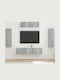 Wohnzimmer TV-Einheit Gray Sonoma mit Beleuchtung L30xB31xH100cm