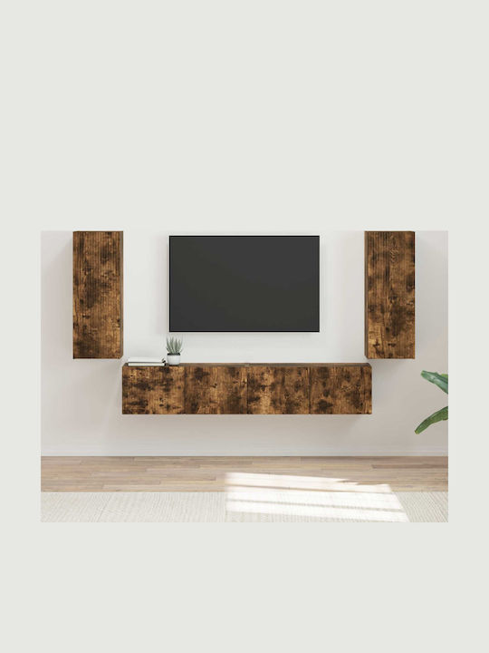 Living Room TV Unit Smoked Oak L78.5xW30xH29.5cm