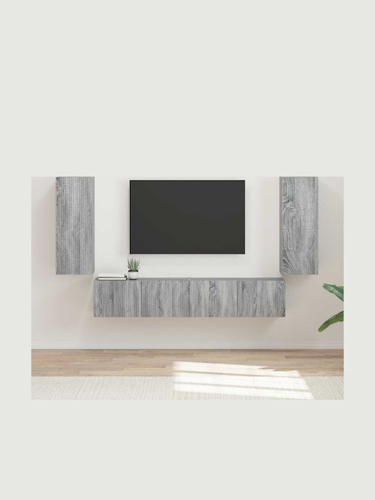 Living Room TV Unit Gray Sonoma L78.5xW30xH29.5cm