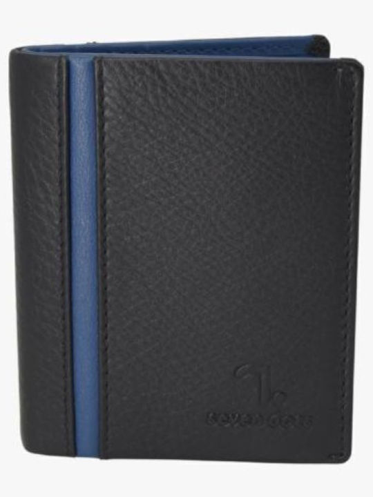 Mars Leder Herrenbrieftasche Schwarz