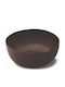 GTSA Phobos Marrone Salatschüssel aus Porzellan Schwarz 18x18x8.5cm 1Stück 67-PHO3180