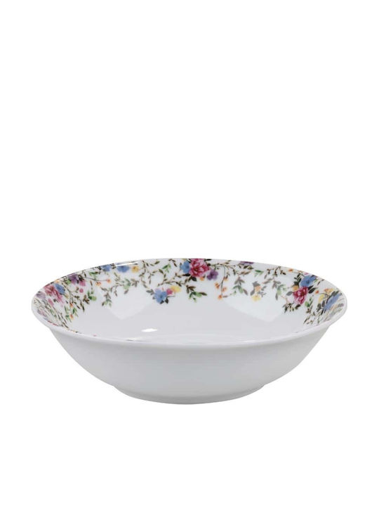 Oriana Ferelli Serving Bowl Round made of Porcelain Beige with Diameter 16.5cm 6pcs