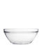 Cok Spain Glass Salad Bowl Transparent 20x20cm 6pcs