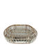 Espiel Metal-Glass Oval Tray Set of 2 27x17/30x21cm Espiel Dwoa1008