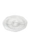 Espiel Infinity Γυάλινη Ορντεβιέρα 2 Θέσεων Διάφανη Ø34xY3cm Π34xΜ34xΥ3cm 4τμχ