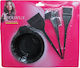 Hair Colouring Bowl and Brushes 6 Pieces