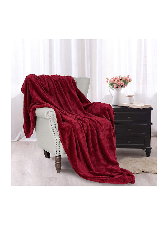 Ehome Fleece Decke Übergröße 220x240cm Rote 11 Geschenk Übergröße Fleece Decke PopCorn 220x240