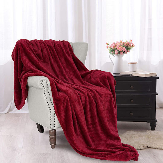 Ehome Fleece Blanket Double 220x240cm Red 11 Gift Double Fleece Blanket PopCorn 220x240
