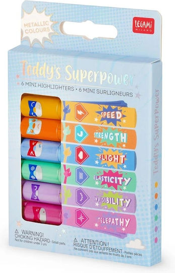 Legami Milano Teddy’s Highlighters Multicolour 6pcs