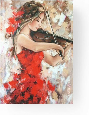 Daily Bound Diary 2026 Hydro@rt 10x14 Violin