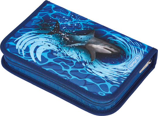 Herlitz Shark Pencil Case Full 19pcs Blue
