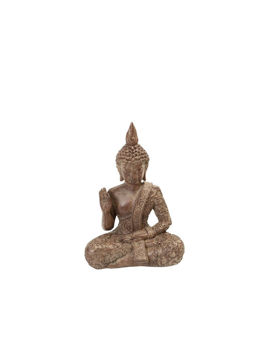 Espiel Sitting Buddha Figure S Polyresin Beige ...
