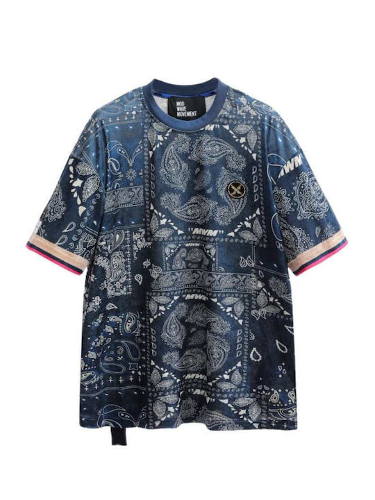 Mod Wave Movement T-shirt Blue