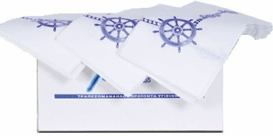 Maxi Sea Tablecloth White 130x100cm 150pcs