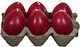 Bunny's Osterkerze Ei Rote Set 6Stücke