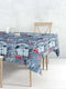 Aithrio Față de masă cu Design Gri 140x220cm 4buc