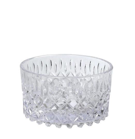 Espiel Dekorative Schüssel Glas Transparent 14x14x7cm 1Stück