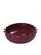 Espiel Dekorative Schüssel Metall Rot 20x20cm 1Stück