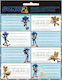 Gim Notebook Labels Sonic 2pcs
