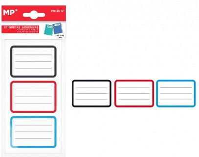 Madrid Papel Notebook Labels 65x45mm 12pcs