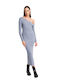 Jerrin Midi Βραδινό Φόρεμα Grey