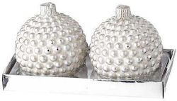 JK Home Decoration Бяла Свещ 2 Бройки
