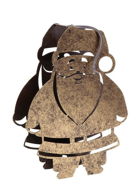 Espiel Santa Claus Christmas Metallic Gold Candlestick 27x20cm 4pcs