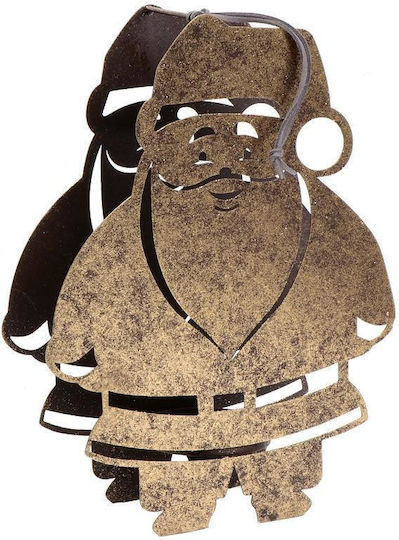 Espiel Santa Claus Christmas Metallic Gold Candlestick 27x20cm 4pcs