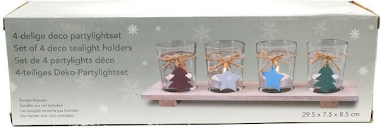 blokker The translated Liquid template in German language: Weihnachtskerzen & Kerzenständer Kerzenleuchter Transparent 29.5x8.5cm.