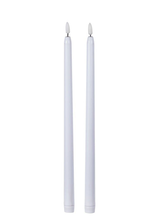 Artekko Christmas Plastic White Candle 38x2cm