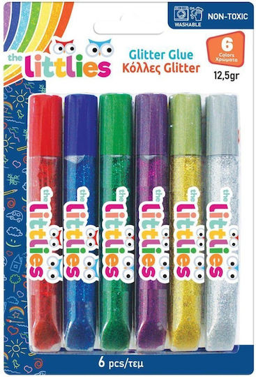 Luna Luna Glitter Mehrfarbige Kleber 12gr Set 6Stücke