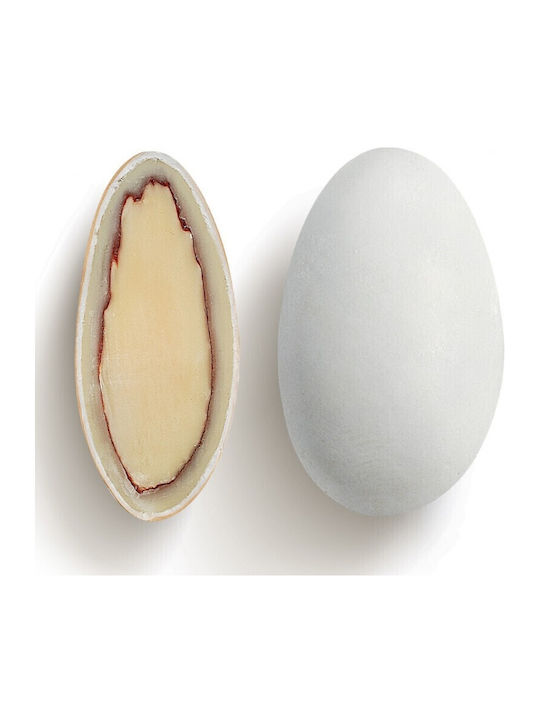 CHatzigiannakis Choco Almond Classic Jordan Almonds Λευκό Ματ 1000gr