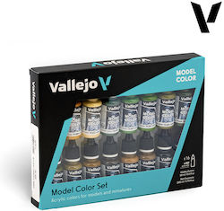 Acrylicos Vallejo Set in Gray Farbe 18ml 16 Stück