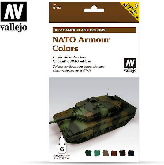 Σετ Χρώματα Μοντελισμού Nato Armour Colors 78413 6τμχ