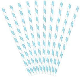 PartyDeco Paie De hârtie Albastre BB- 10buc