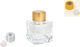 Faitakis Pack Μπουκαλάκι από Γυαλί 100ml (5τμχ) Ασημί