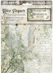 Set 8 Reispapier Decoupage Stamperia 10.5×14.8c...