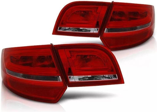 Πίσω Φανάρια Led Audi A3 Sportback 8pa 2004-2008 Κόκκινο Λευκό 2 Τμχ