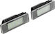 Peugeot 207/207 Cc 06-/307 01-/308 07-/3008 09-/407 04-/508 / Citroen C2 03-/C3 02-/C4 04-/C5 Can Bus Led License Plate Lights 2 Pieces