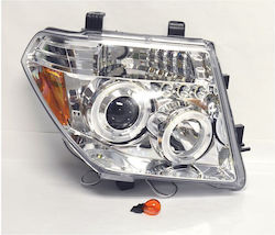 Φανάρια Εμπρός Led Angel Eyes Nissan Navara Pathfinder 2005-2009 Chrome Λάμπες Η1 Σετ 2τμχ Φανάρια Εμπρός Led Angel Eyes Nissan Navara Pathfinder 2005-2009 Chrome Λάμπες Η1 Σετ 2τμχ