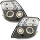 Lumini Frontale Ochi De Înger Lumini LED Citroen C2 2003-2008 Lămpi Negre H1 Set 2 Bucăți Citroen Sonar