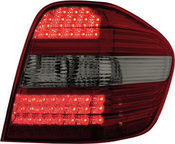 Tuning-tec Taillights Led Mercedes Benz Ml Class W164 05+ Red Crystal 2 Pieces Ldme93