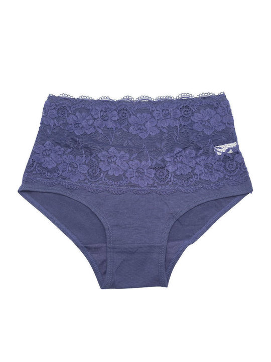 Topaki Cotton High Waist Women's Briefs with La...