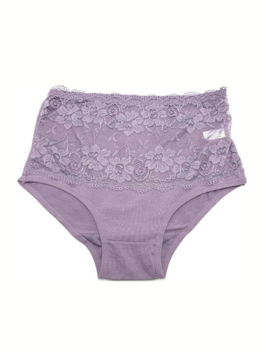 Topaki Cotton High Waist Women's Briefs with Pu...
