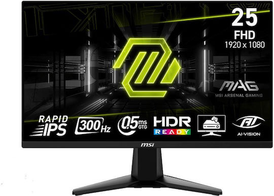 MSI Mag255Xf IPS Monitor 24.5" FHD 1920x1080 300Hz mit Reaktionszeit 0.5ms GTG