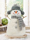 Globiz Weihnachtsfigur Schneemann Dekoration Hut 35 x 22 cm