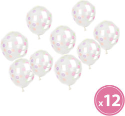 12 Μπαλόνια με Όνομα Colorful Polka Dots 12 Μπαλόνια με Όνομα Colorful Polka Dots